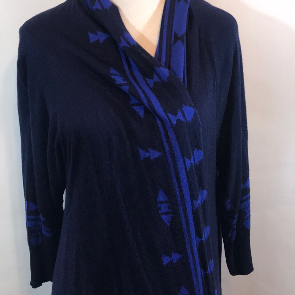 Blue Energe Cardigan with 3/4 length sleeves